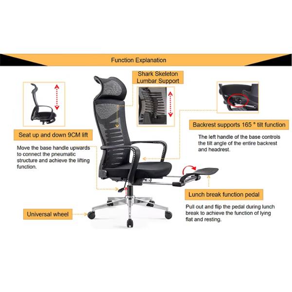 Ghế công thái học chuẩn Ergonomic giá rẻ: SG - 673 - $hienthicat
